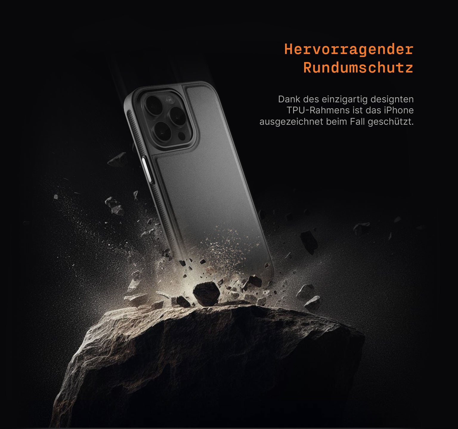 Sport Hülle | iPhone 15 Pro Max | Graphite