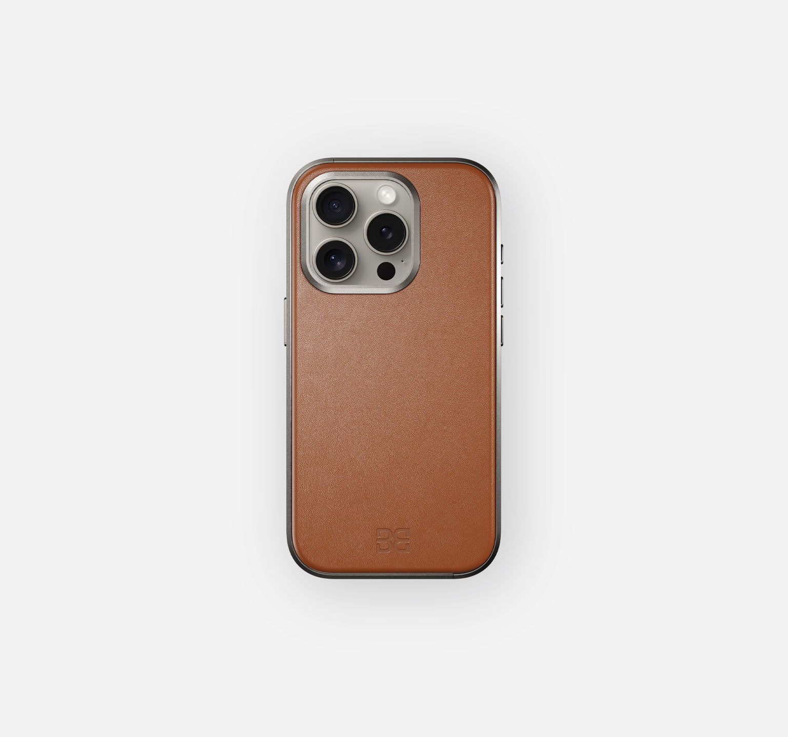 Titan Leder Hülle | iPhone 15 Pro | Mokka Braun