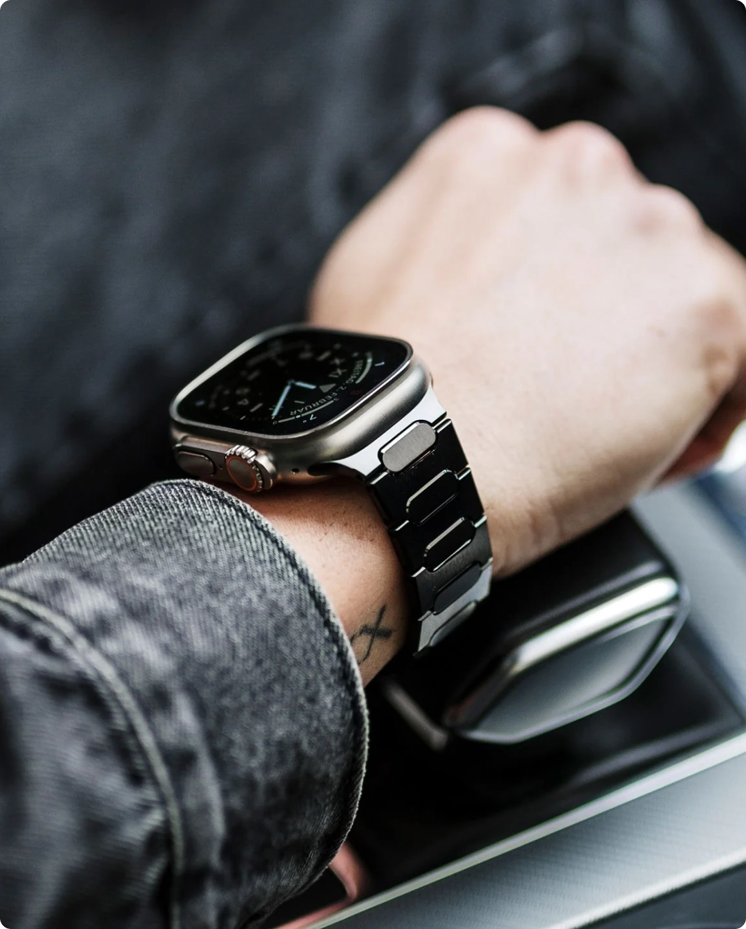 Apple Watch Edelstahl Armband handveredelt