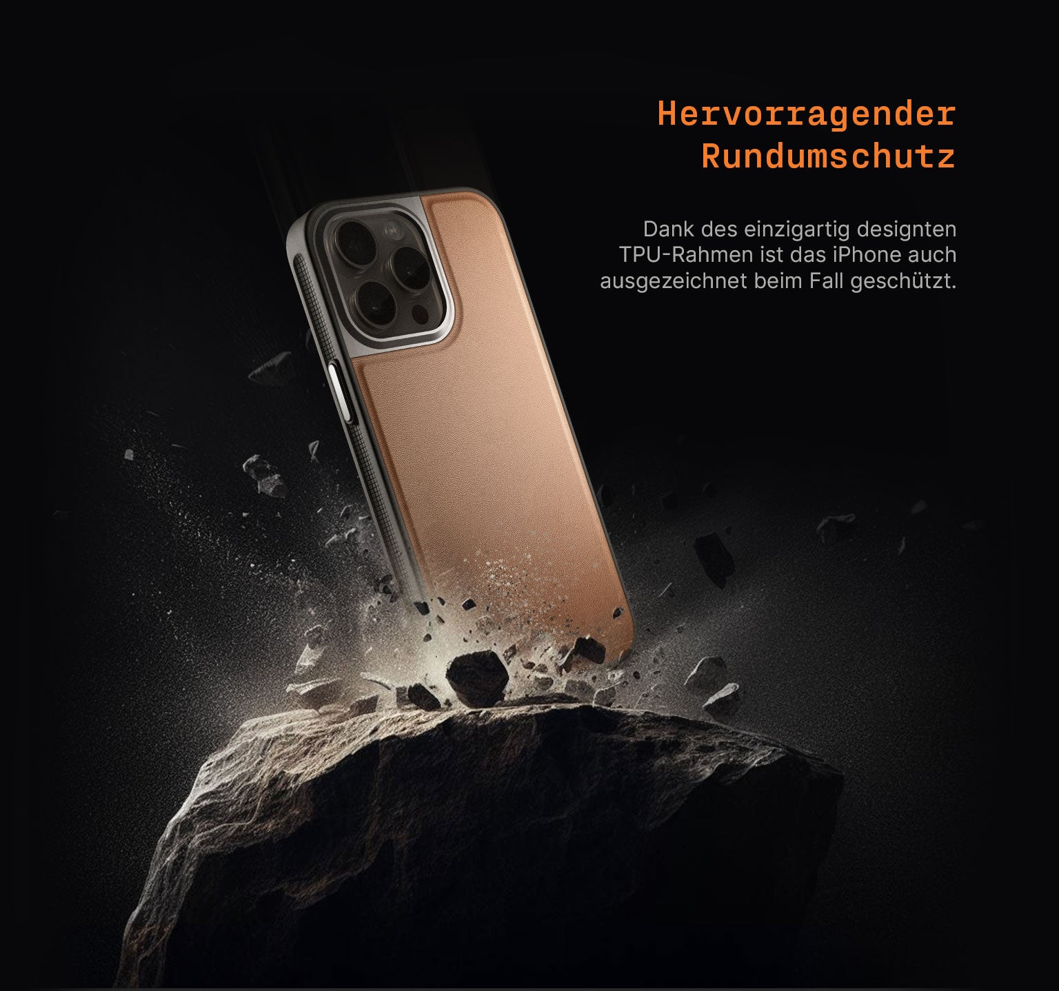 Performance Leather Case | Chocolate | iPhone 15 Pro
