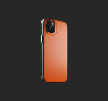 Performance Leather Case | Shocking Orange | iPhone 15 Plus