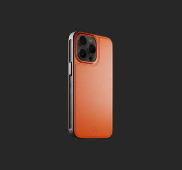 Performance Leather Case | Shocking Orange | iPhone 15 Pro Max