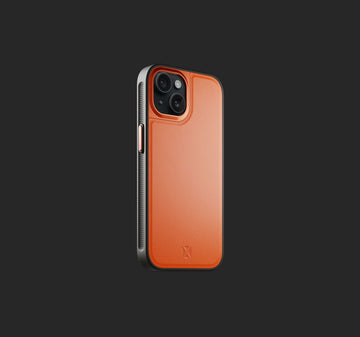 Performance Leather Case | Shocking Orange | iPhone 15