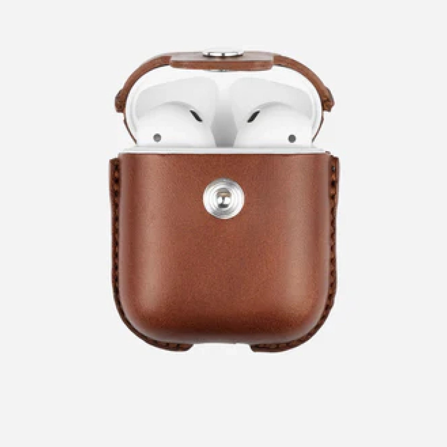 Hellbraun / Airpods 1/2 / Ohne Schlüsselring