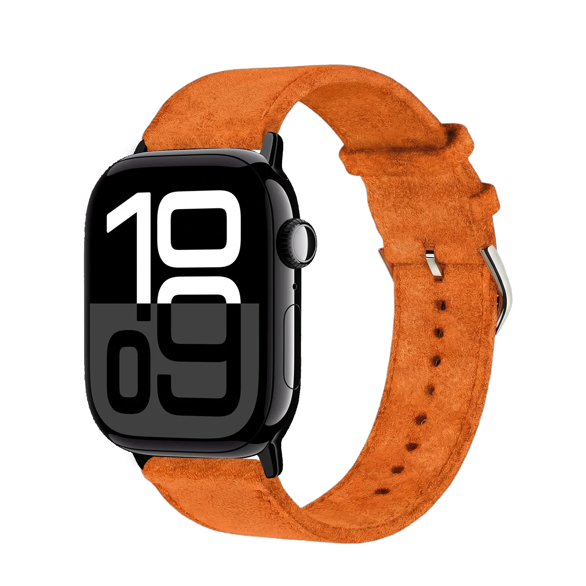 Shocking Orange / 46mm / Aluminium Diamantschwarz