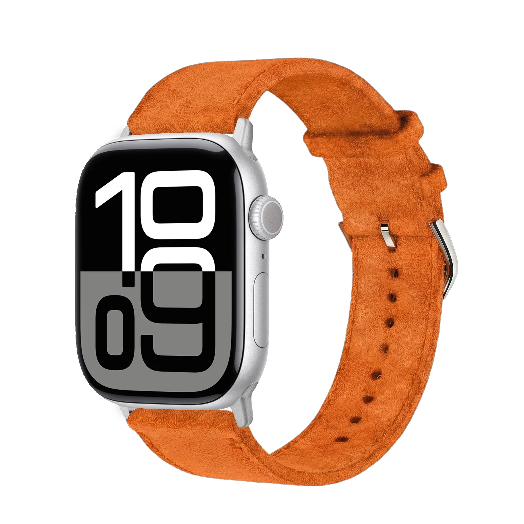 Shocking Orange / 46mm / Aluminium Silber