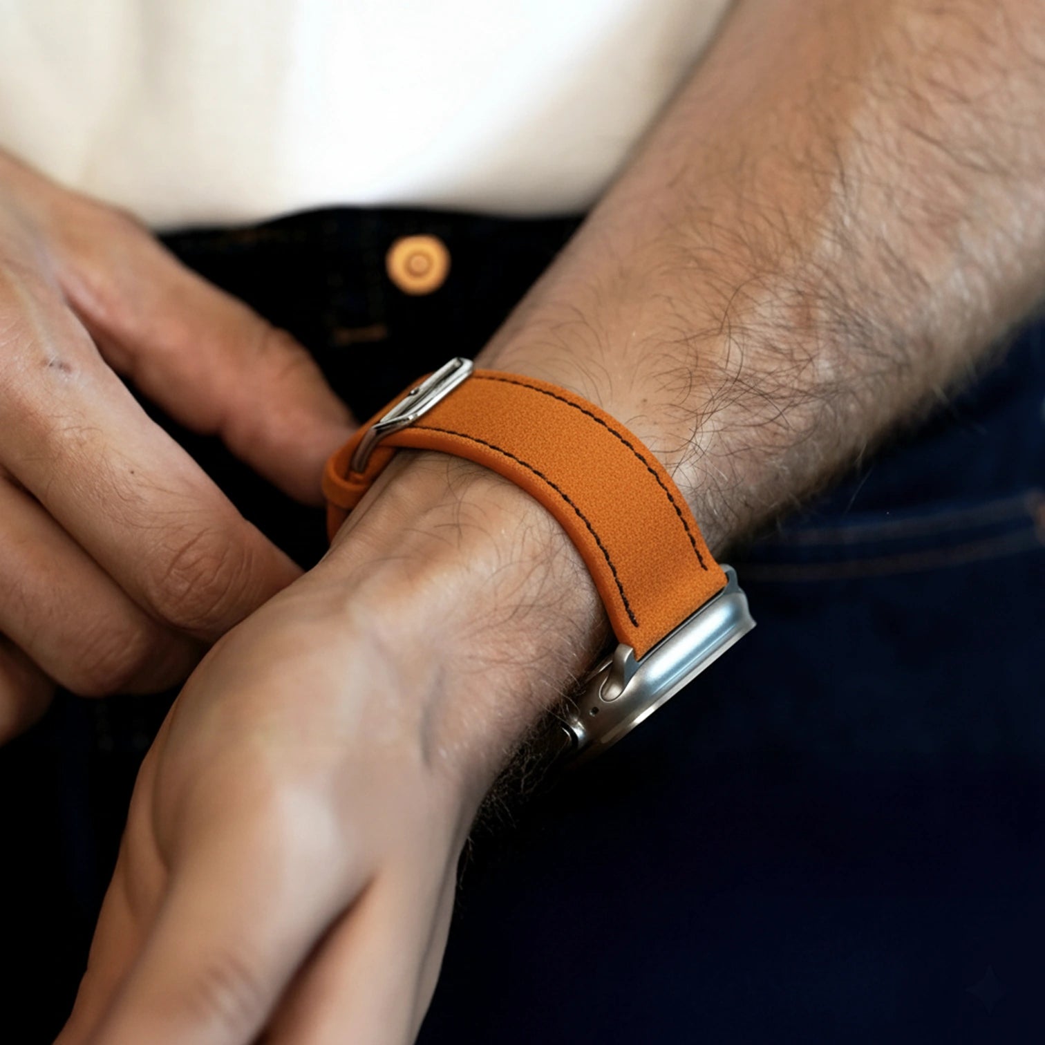 Shocking Orange / 46mm / Aluminium Diamantschwarz