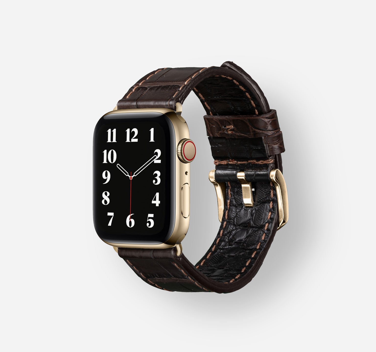 Alligator-Brown-Stainless-Steel-Gold
