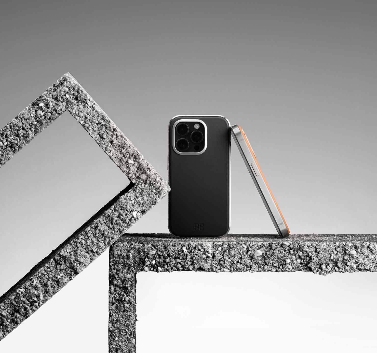 Titan Leder Hülle | iPhone 15 Pro Max | Mokka Braun
