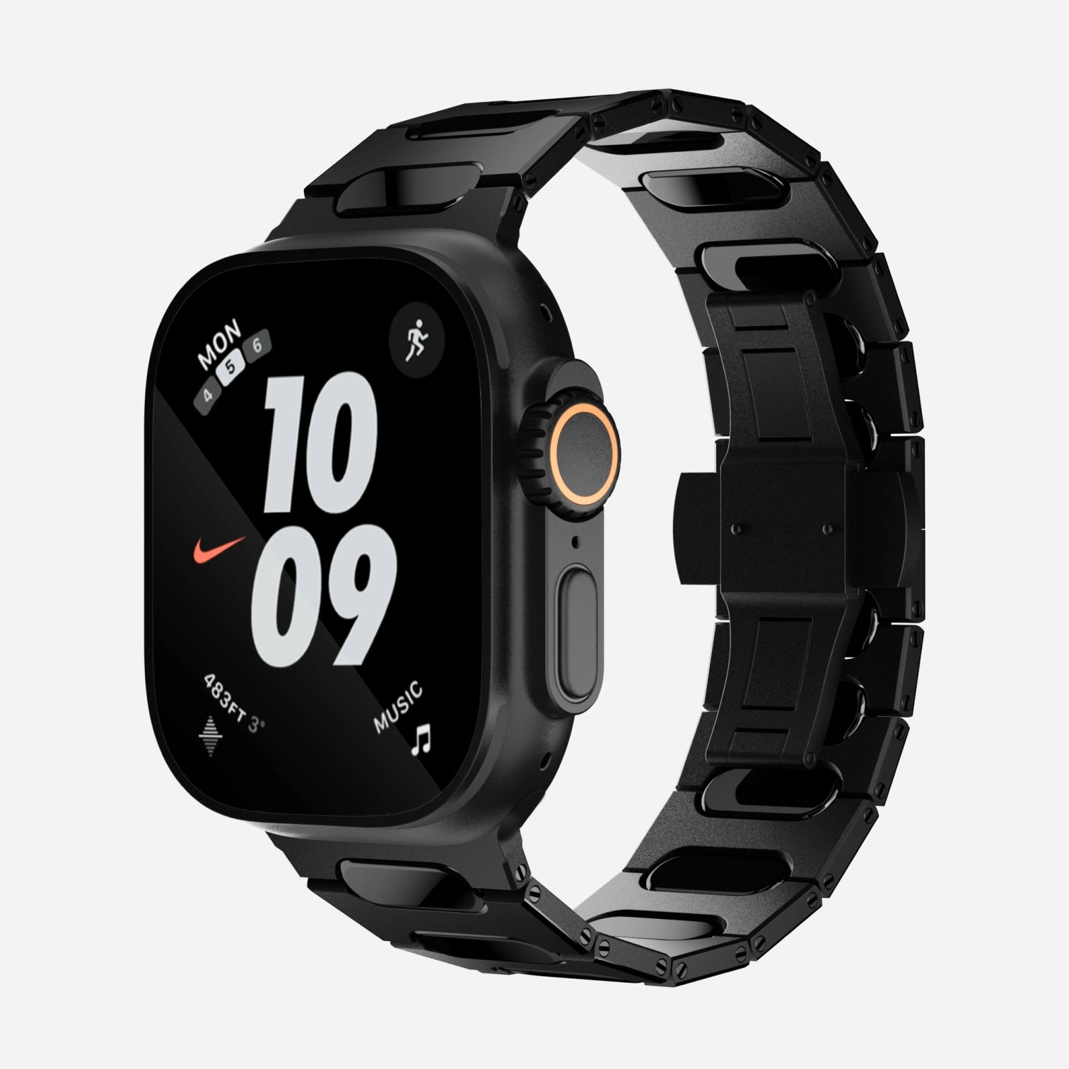 Black and white nike apple watch band online