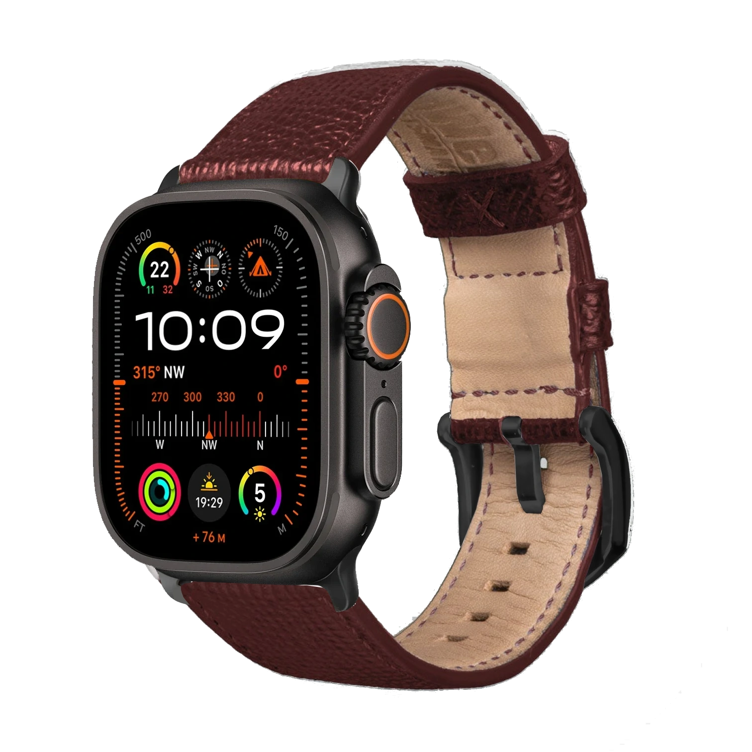 Bordeaux / Ultra/46mm/45mm / Schwarz