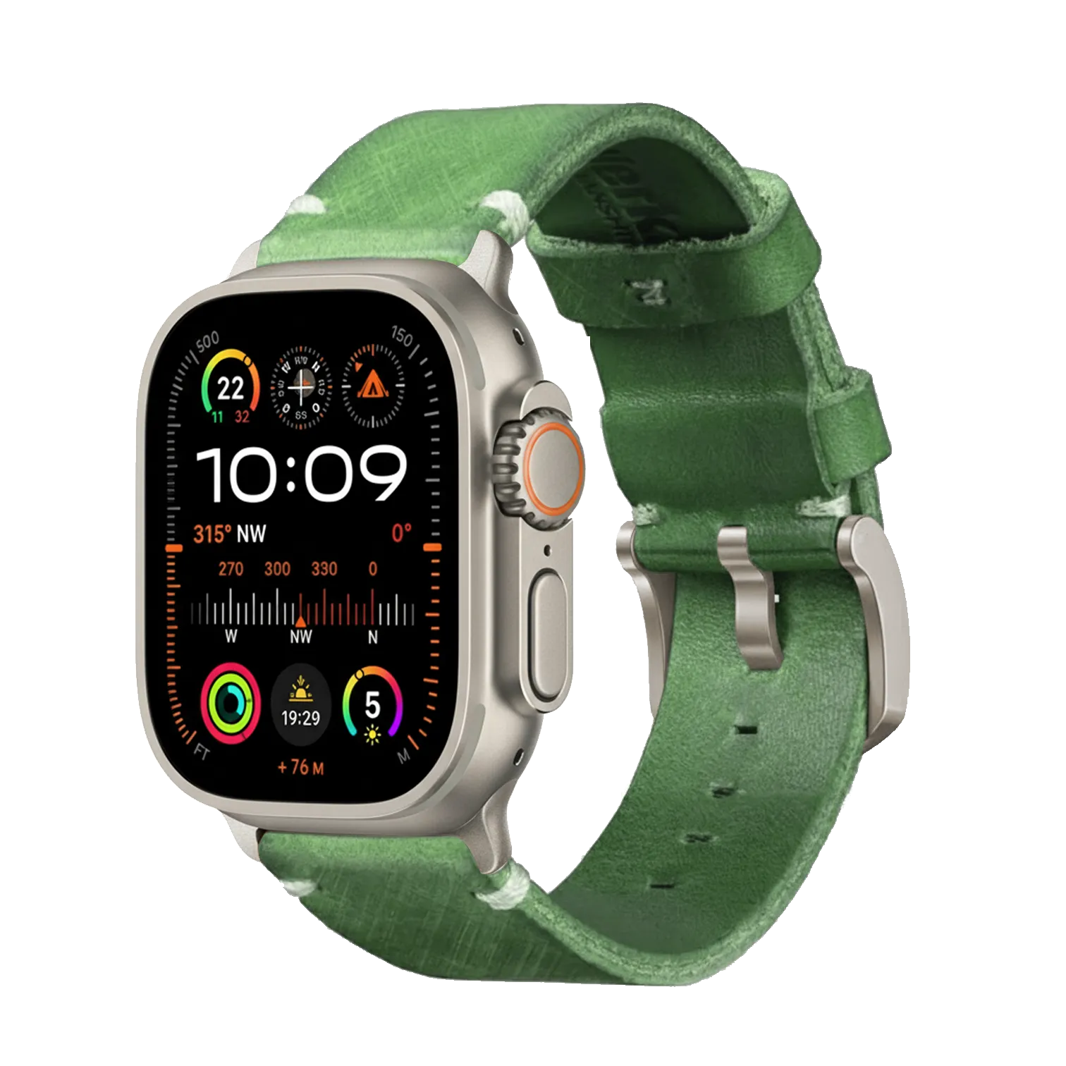 Grün / Ultra/46mm/45mm / Silber Matt