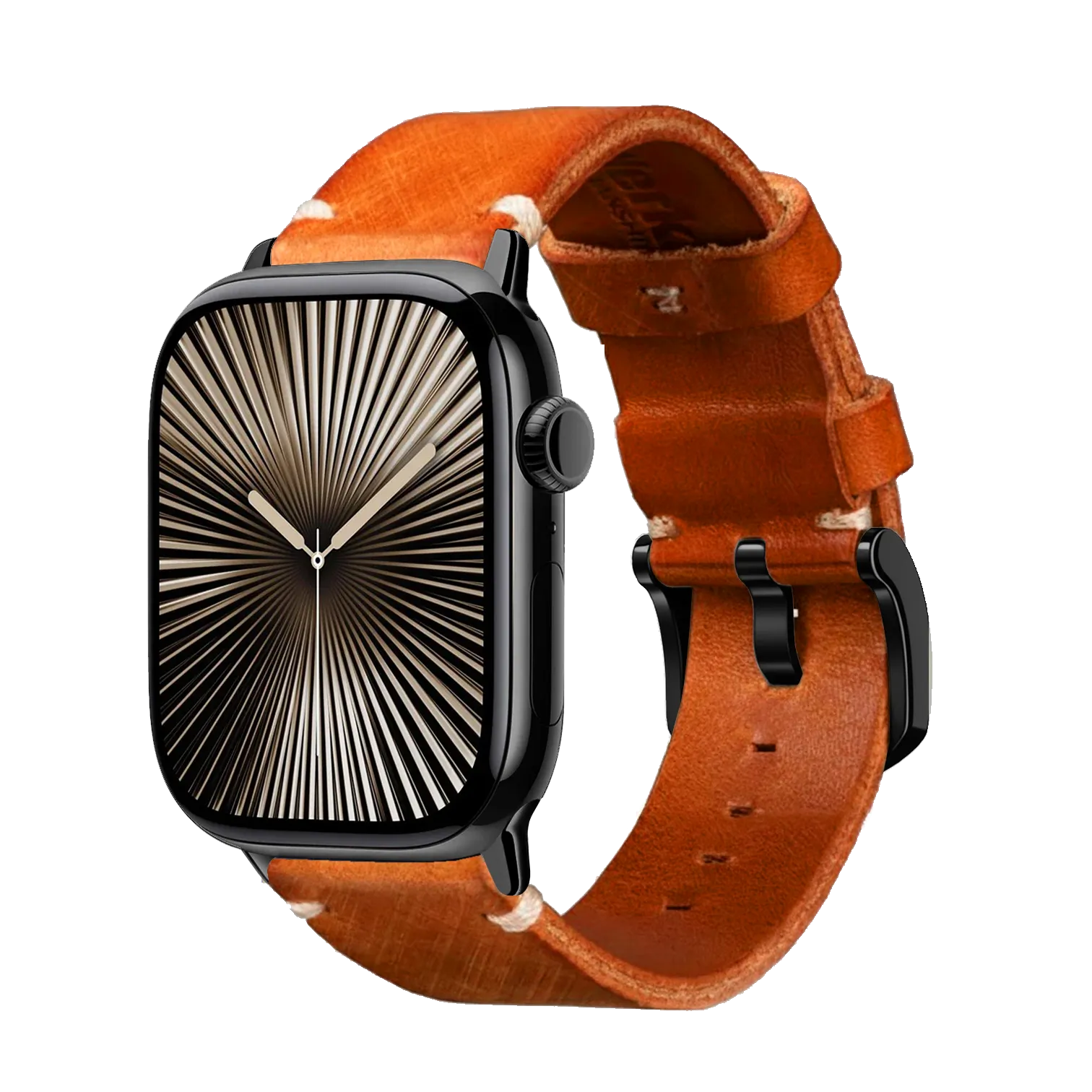 Orange / 42mm / Schwarz Poliert