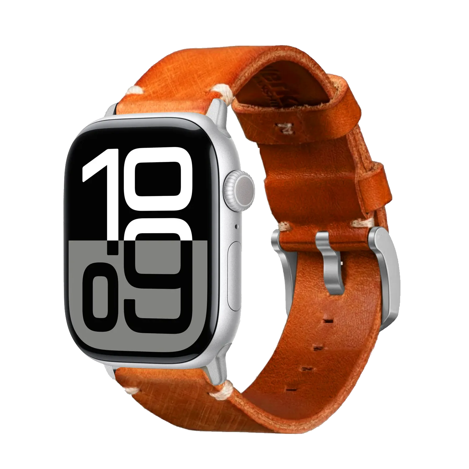 Orange / 42mm / Silber Matt