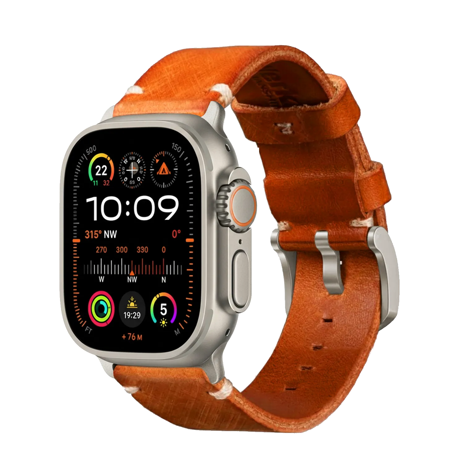 Orange / Ultra/46mm/45mm / Silber Matt
