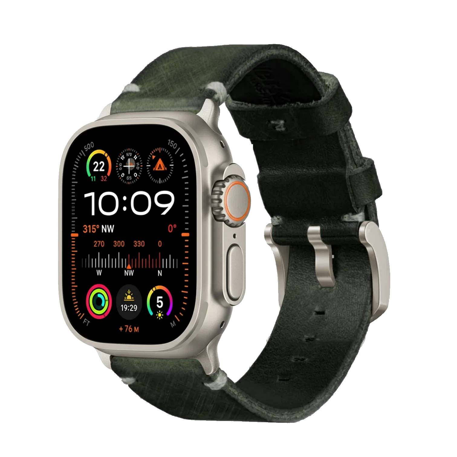 Petrol / Ultra/46mm/45mm / Silber Matt