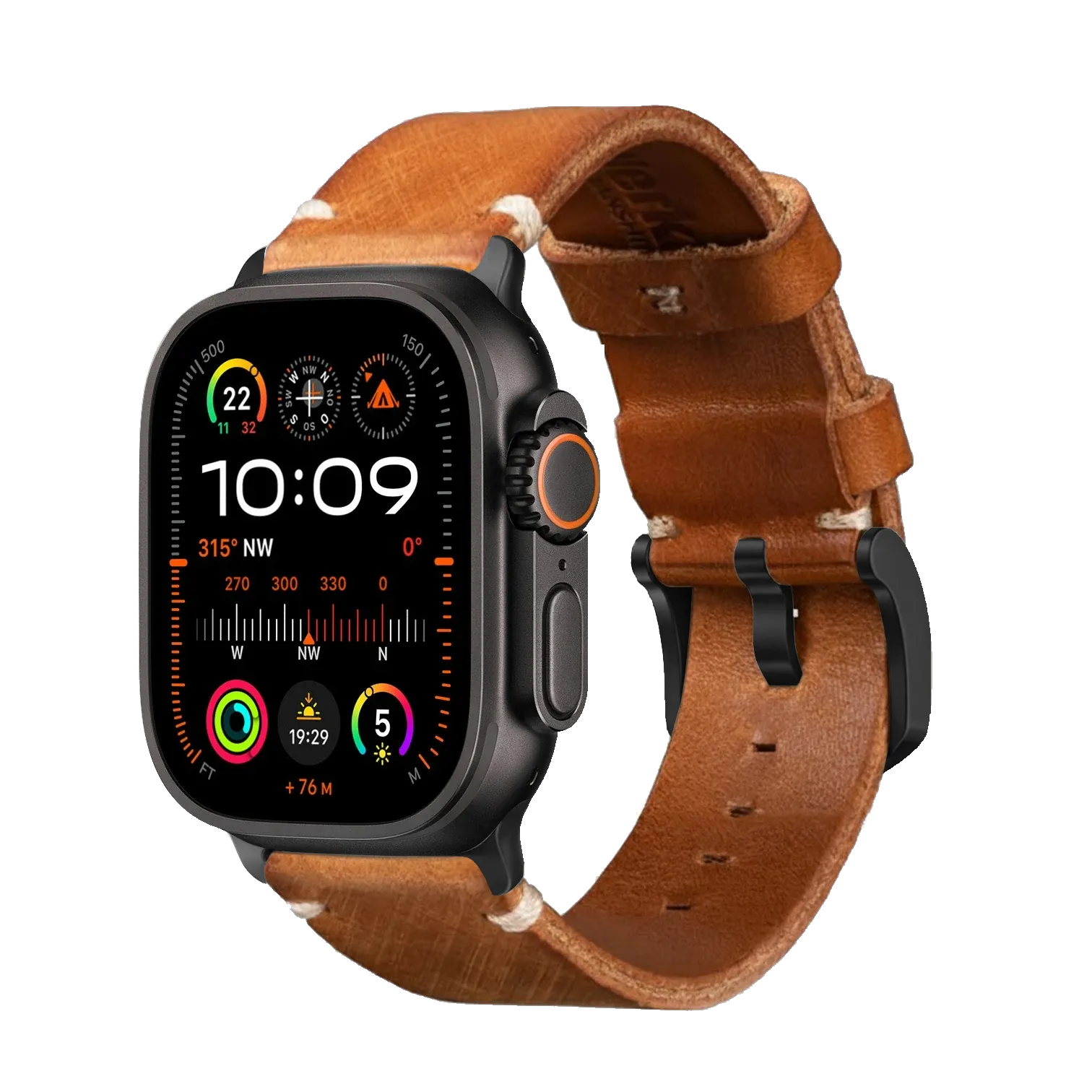 Tan / Ultra/46mm/45mm / Schwarz Matt