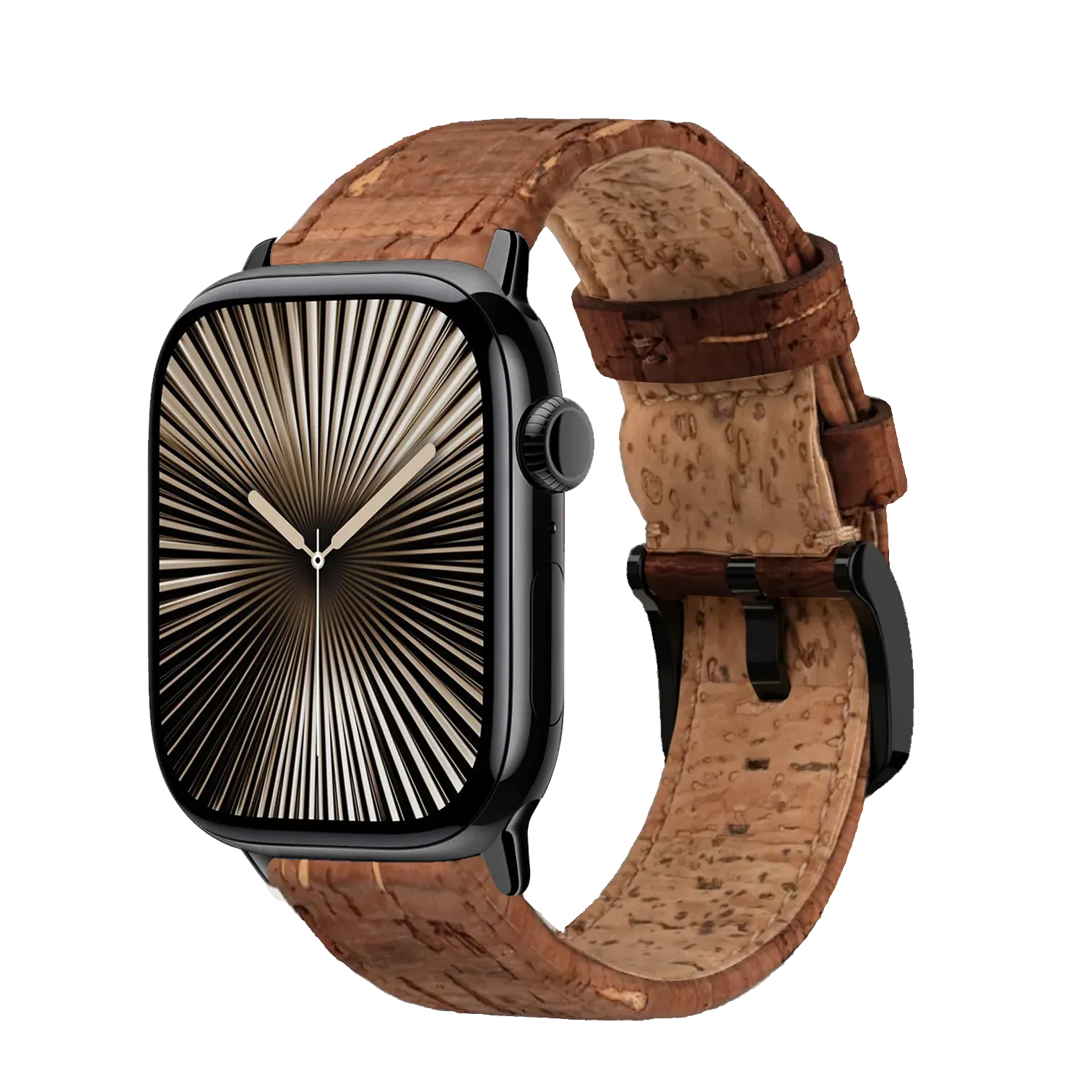 Dunkelbraun / 42mm / Schwarz Poliert