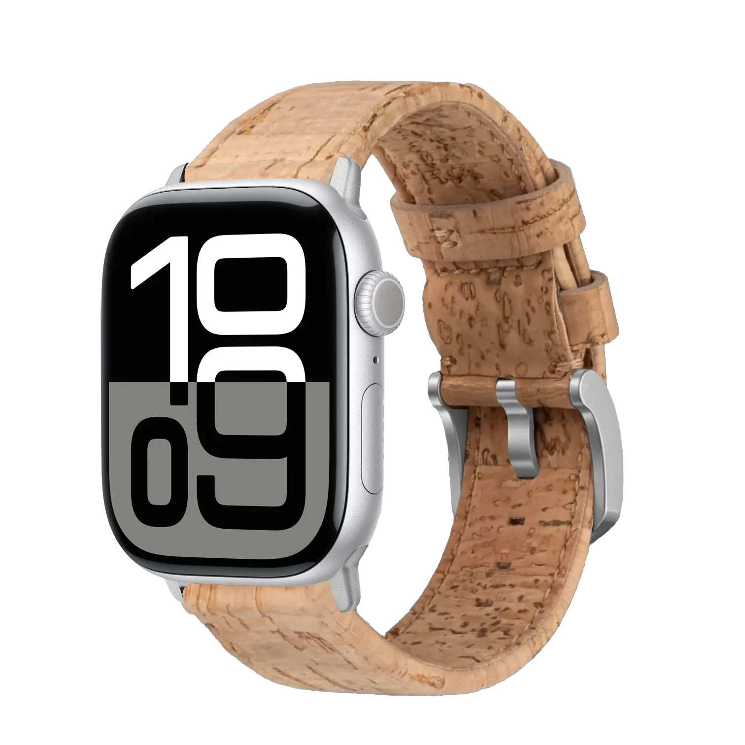 Hellbraun / 42mm / Silber Matt