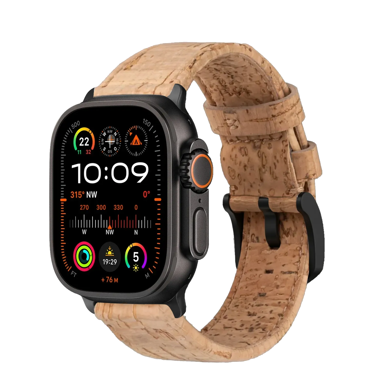 Hellbraun / Ultra/46mm/45mm / Silber Matt