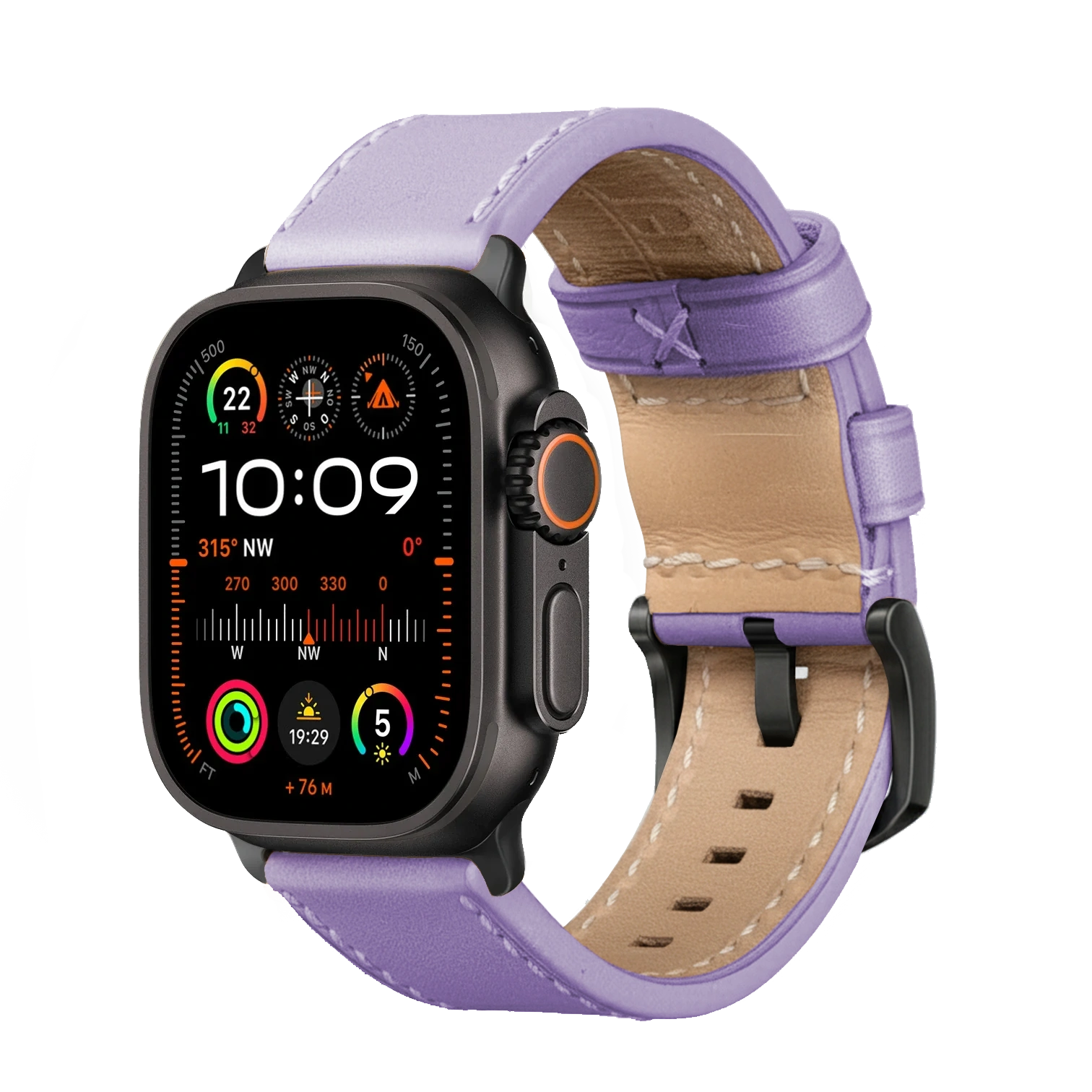 Lavender / Ultra/46mm/45mm / Schwarz Matt