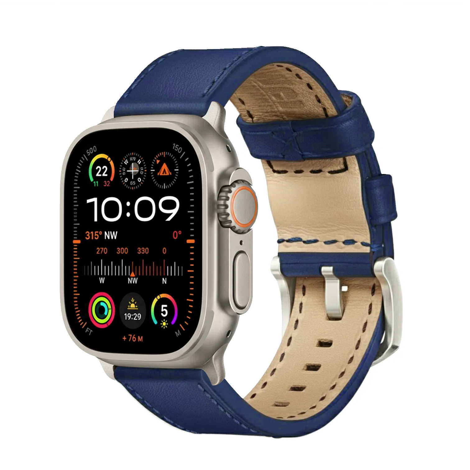 Blau / Ultra/46mm/45mm / Silber Matt