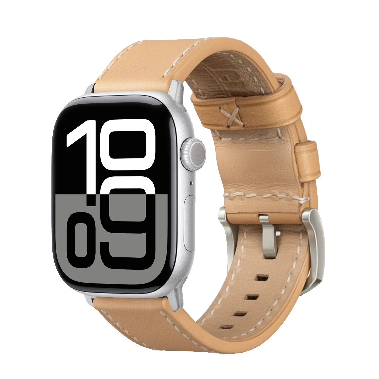 Cremeweiß / 42mm / Silber Matt