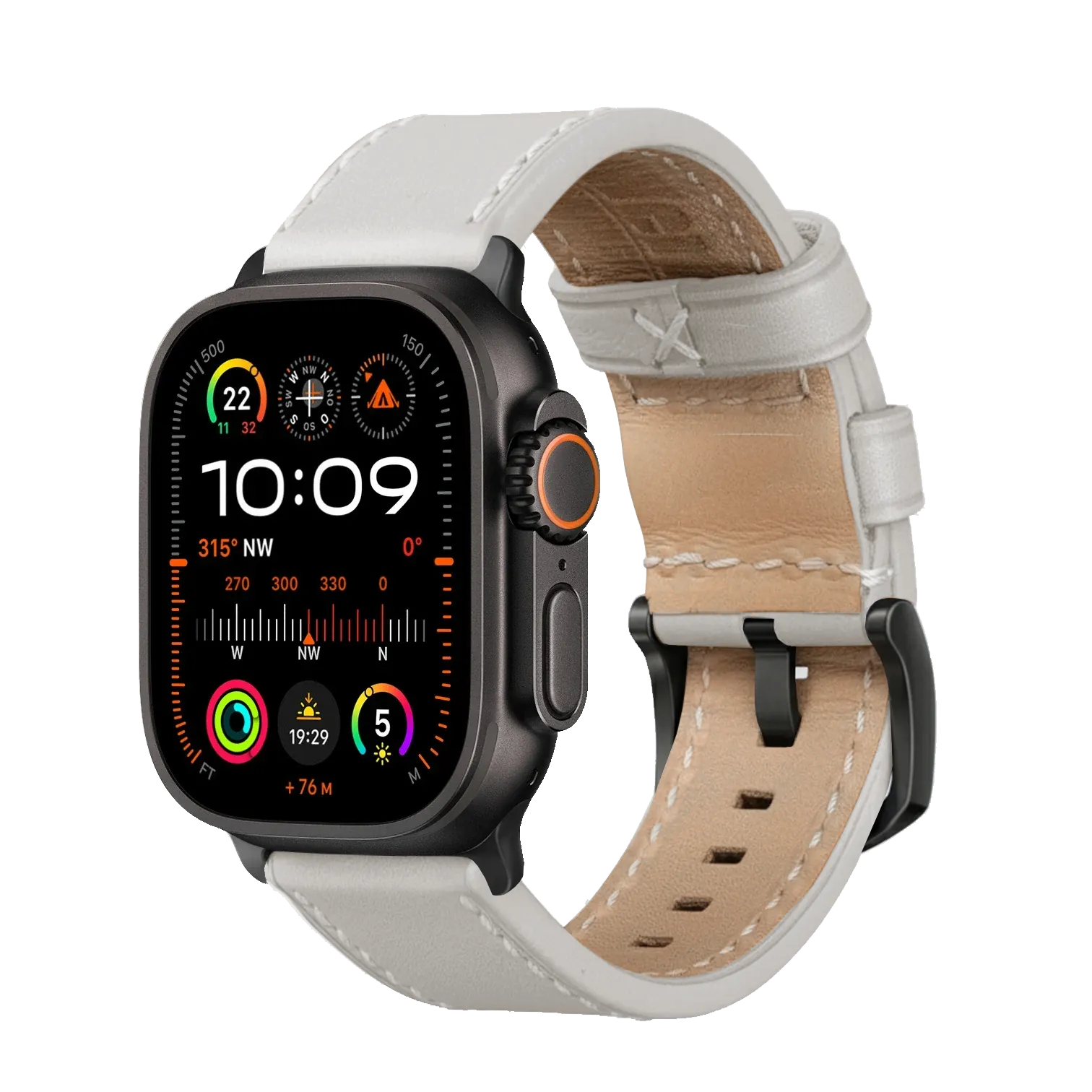 Weiß / Ultra/46mm/45mm / Schwarz Matt