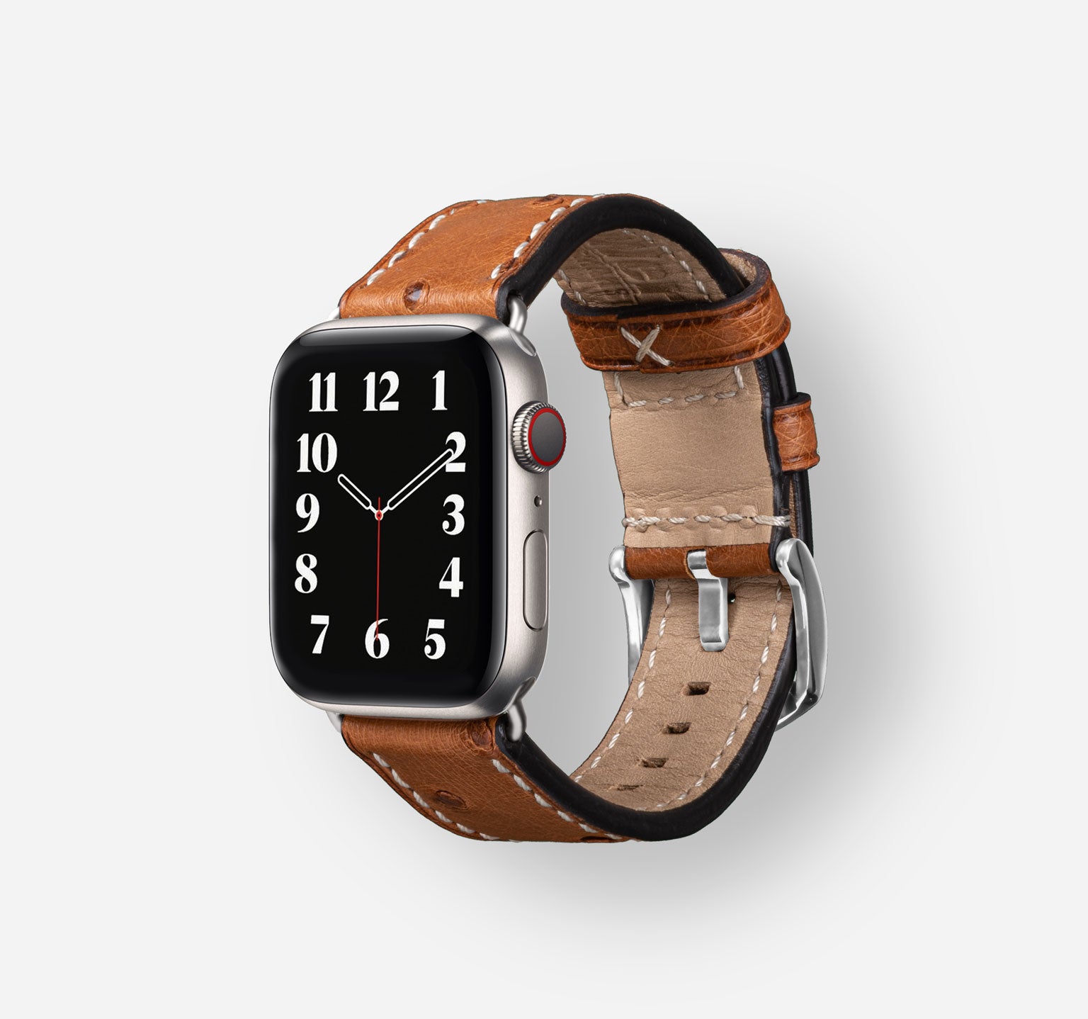 Ostrich-Brown-Titanium-Silver