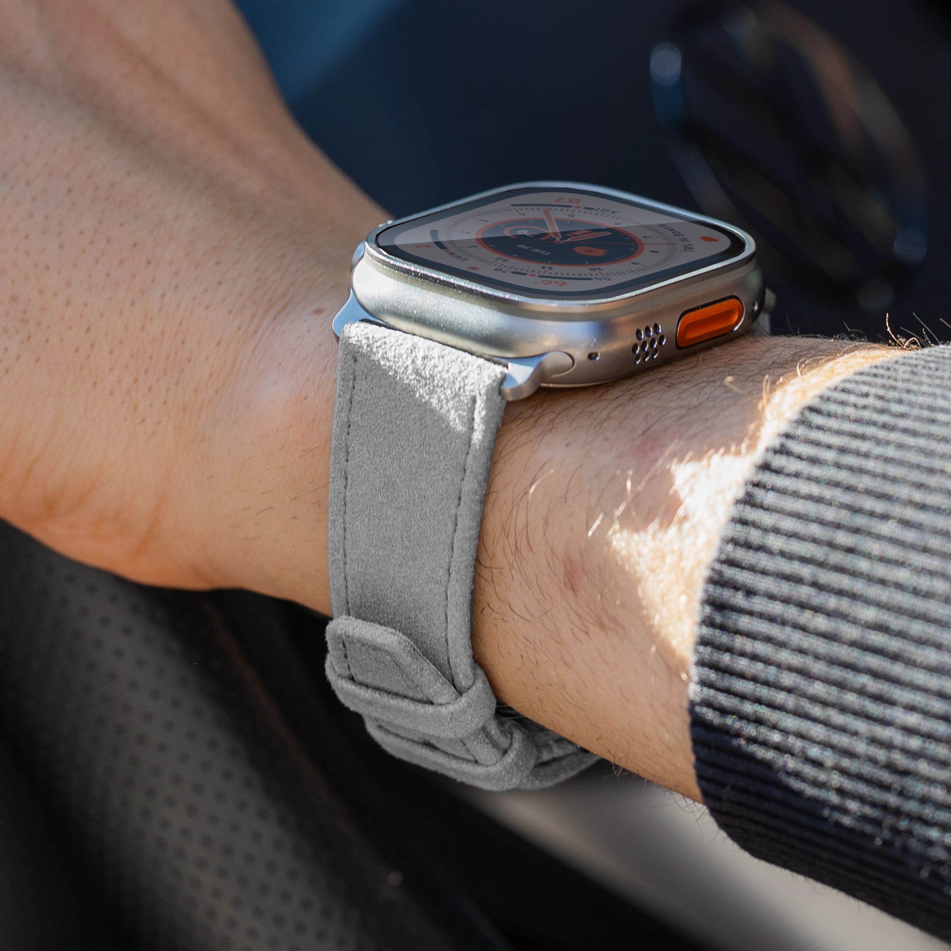 Light Grey / 45mm / Edelstahl Graphit