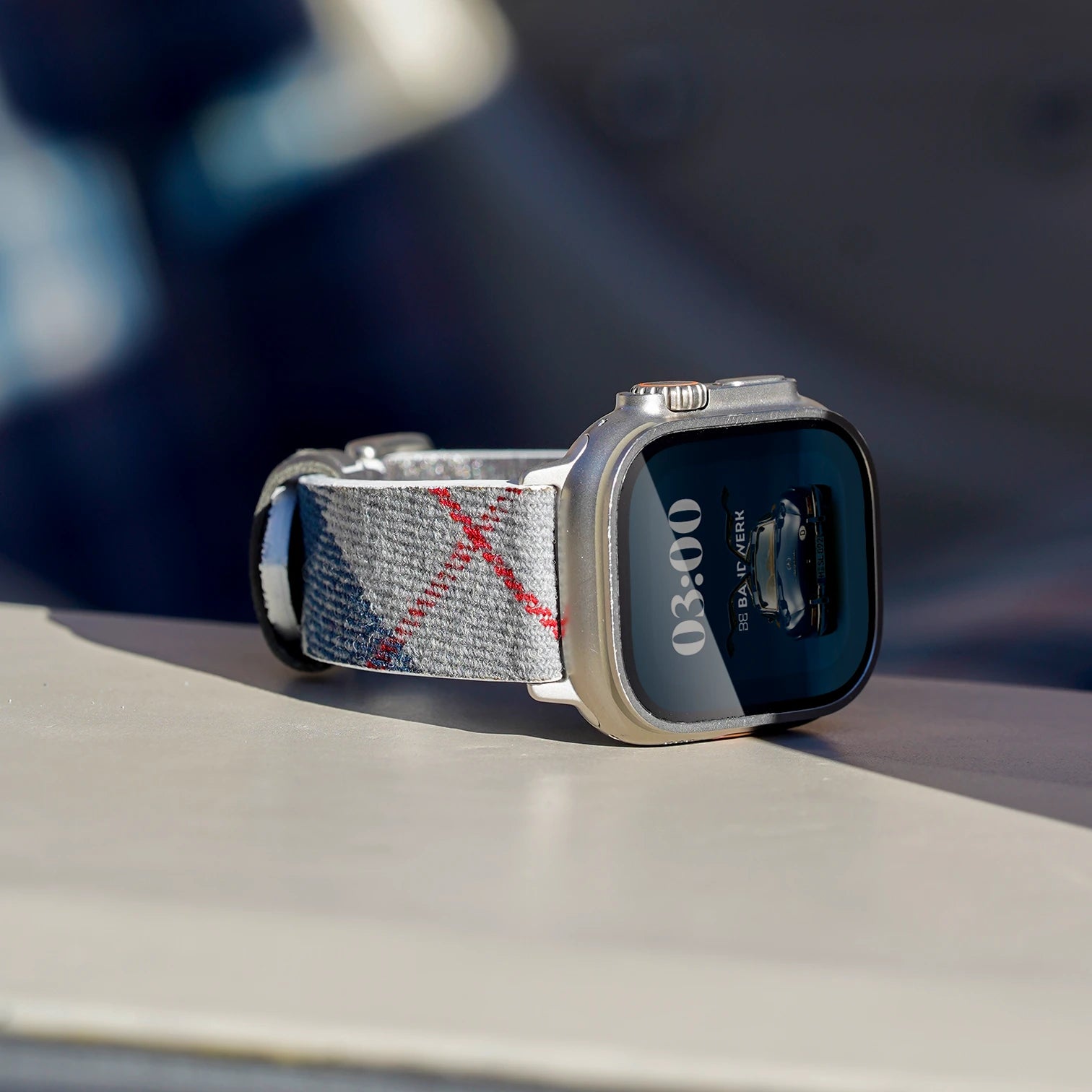 L1 Blau / 46mm / Aluminium Silber