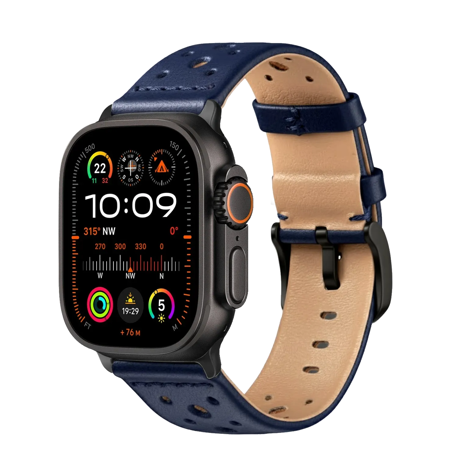 Blau / Ultra/46mm/45mm / Schwarz Matt