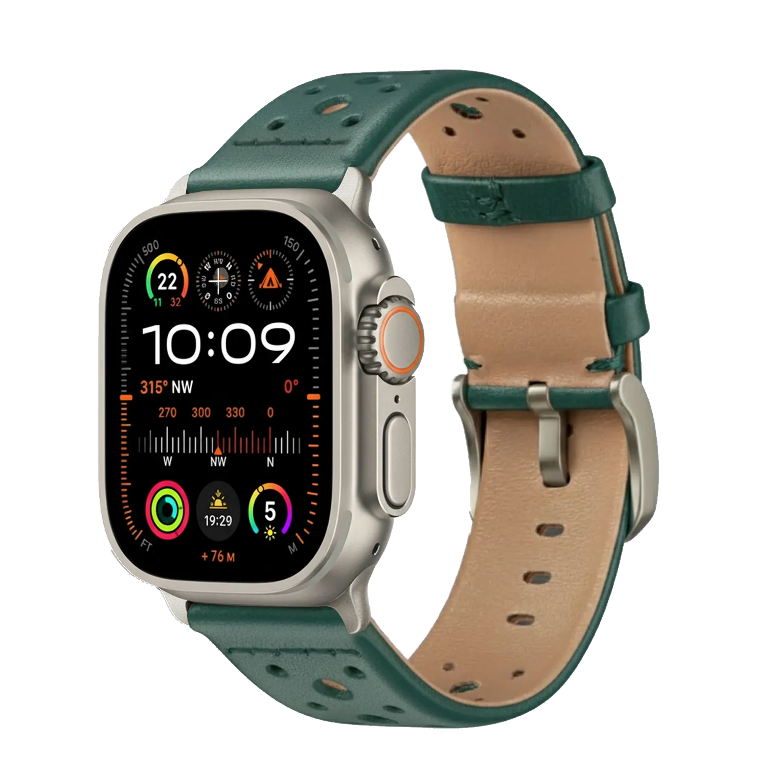 Grün / Ultra/46mm/45mm / Silber Matt