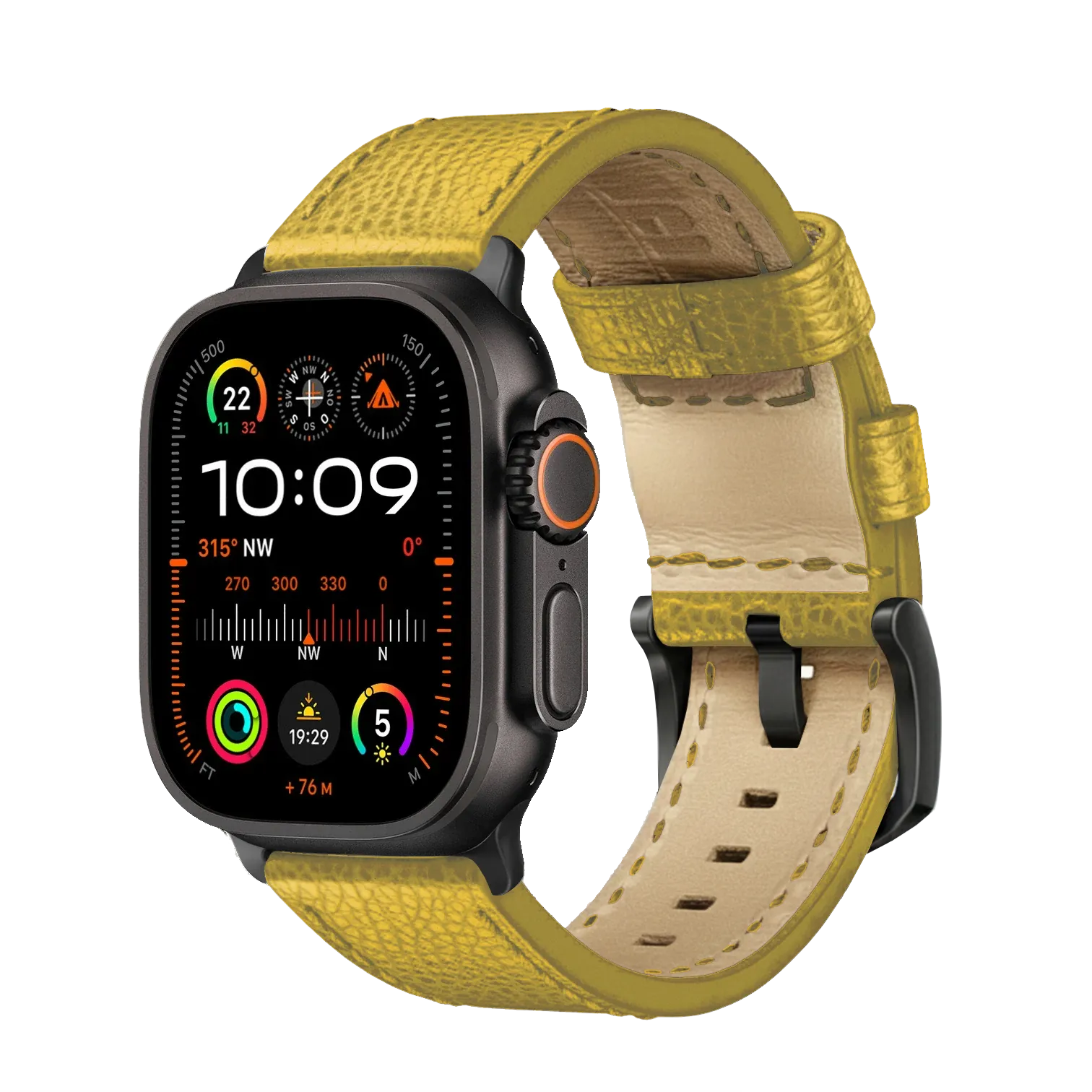 Gelb / Ultra/46mm/45mm / Schwarz Matt