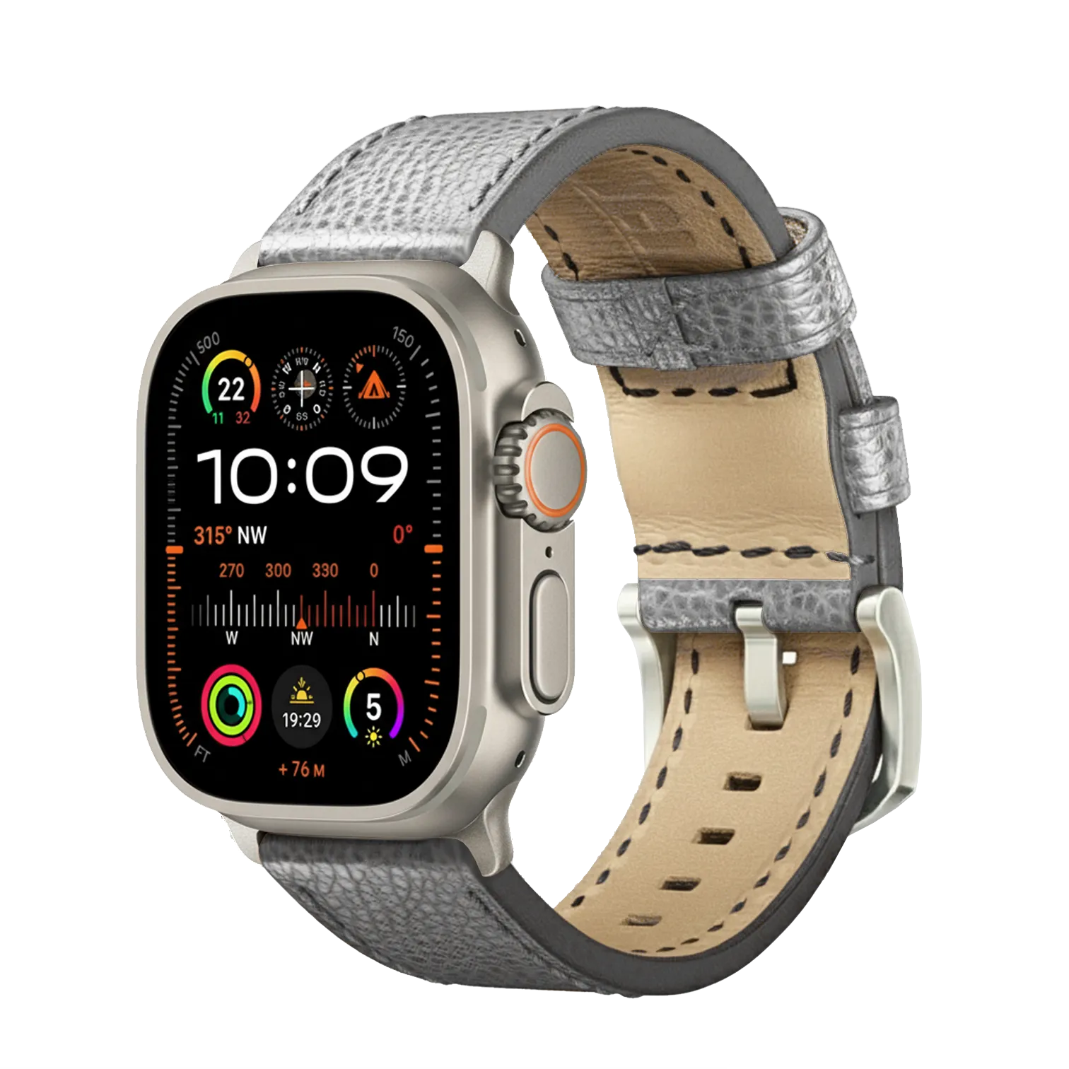 Grau / Ultra/46mm/45mm / Silber Matt