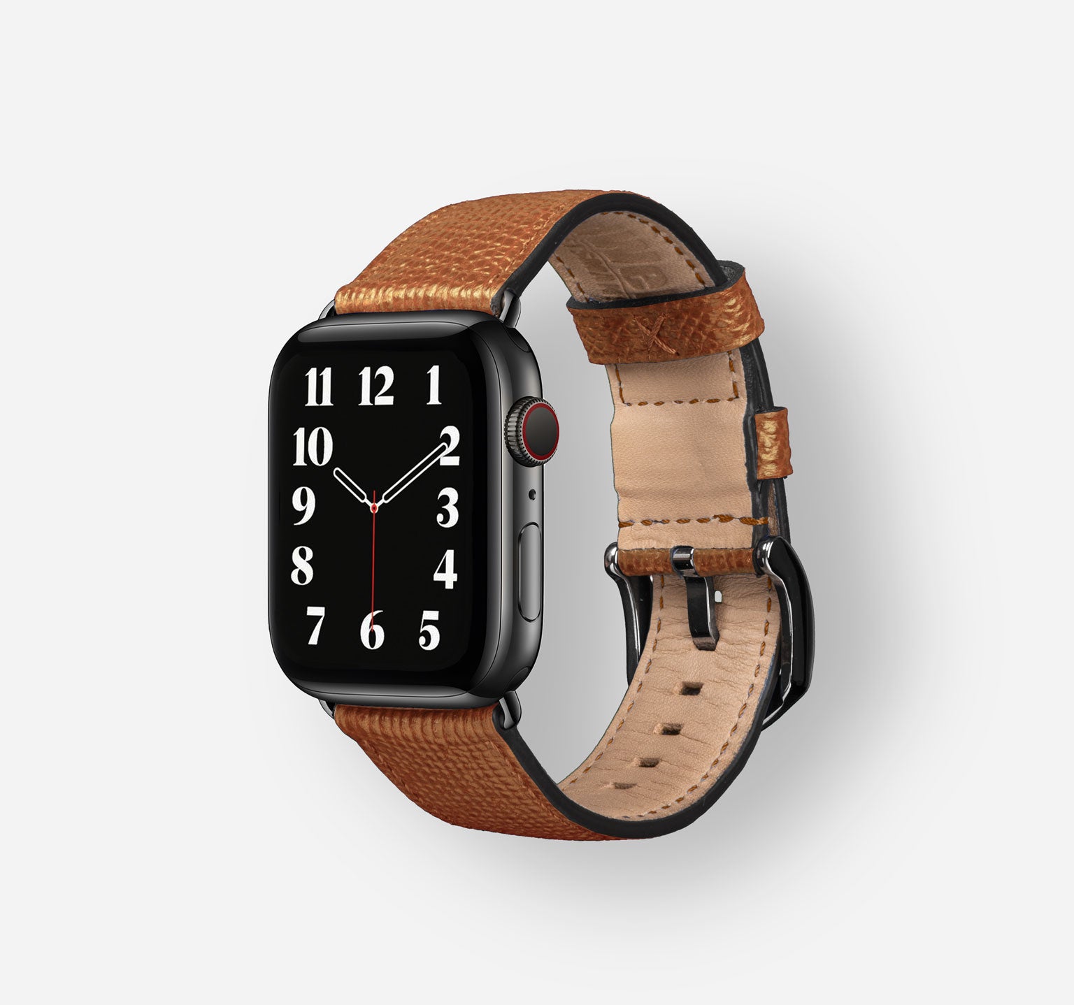 Saffiano-Hellbraun-Stainless-Steel-Black