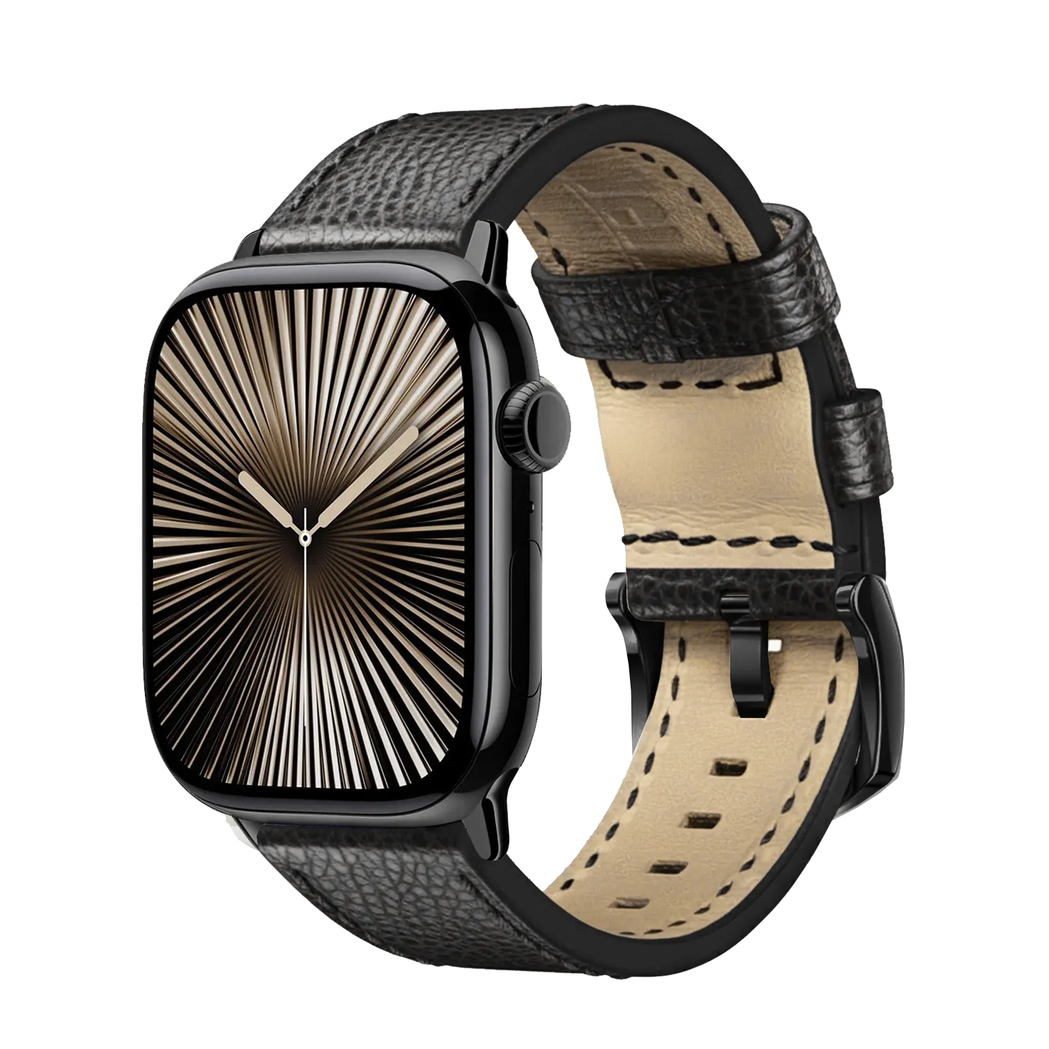 Tiefschwarz / 42mm / Silber Matt