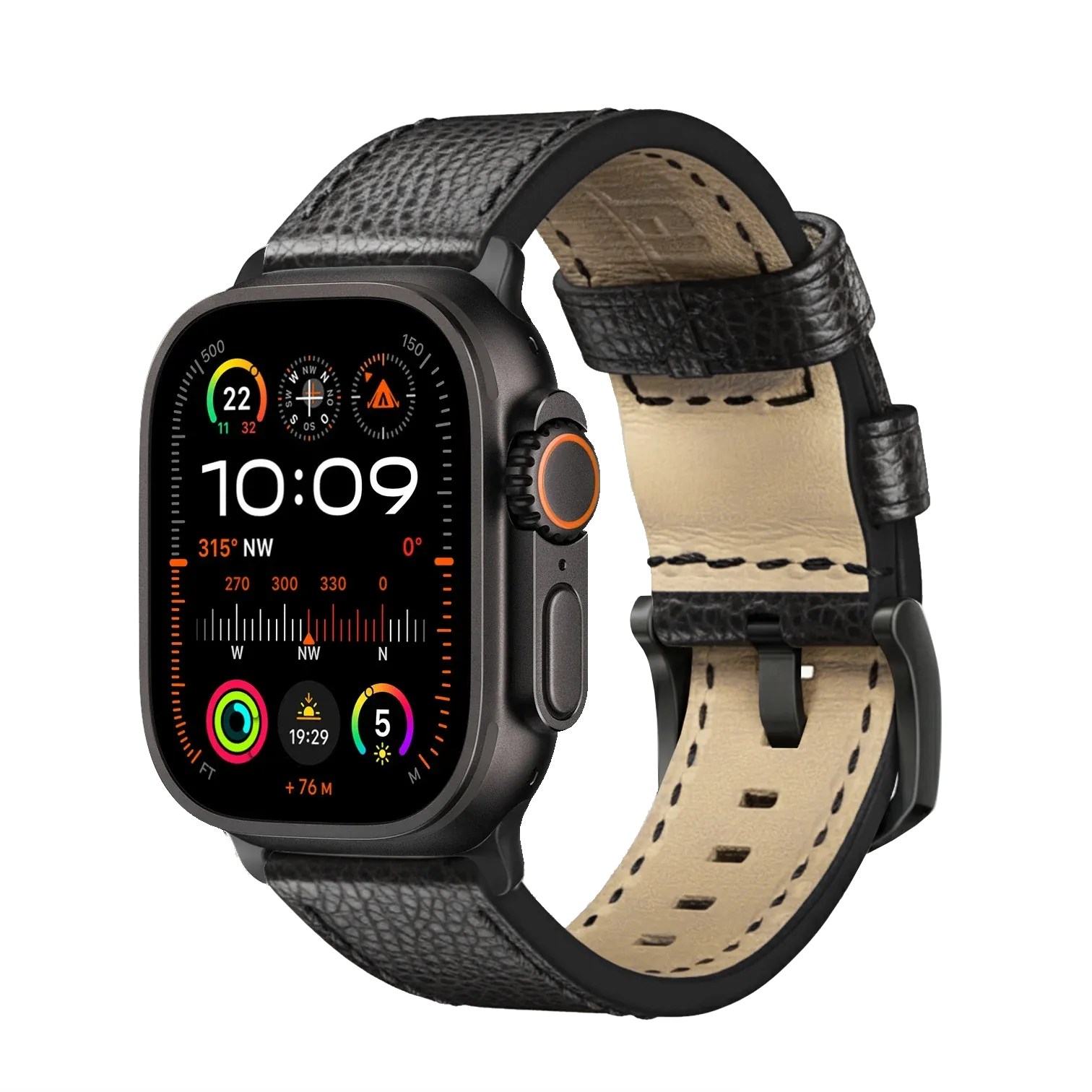 Tiefschwarz / Ultra/46mm/45mm / Schwarz Matt