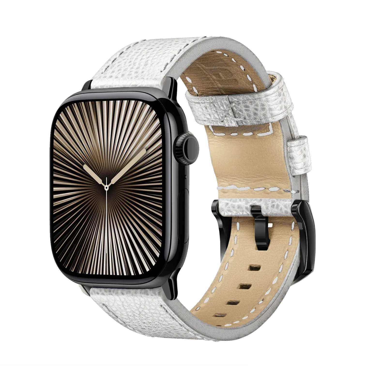 Weiß / 42mm / Silber Matt