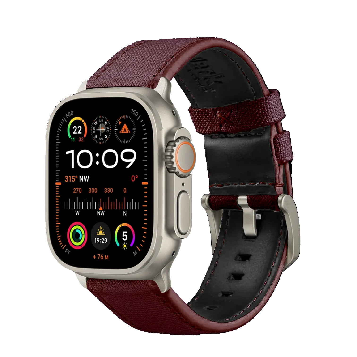 Bordeaux / Ultra/46mm/45mm / Silber Matt