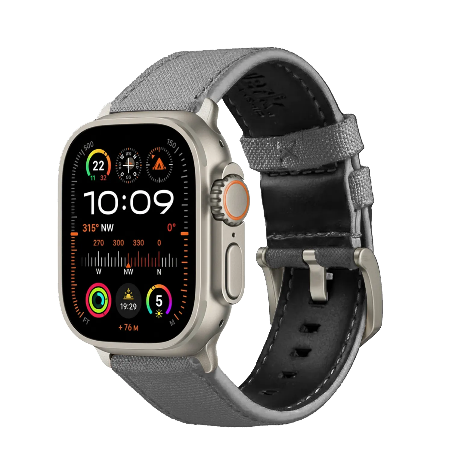 Schiefer / Ultra/46mm/45mm / Silber Matt