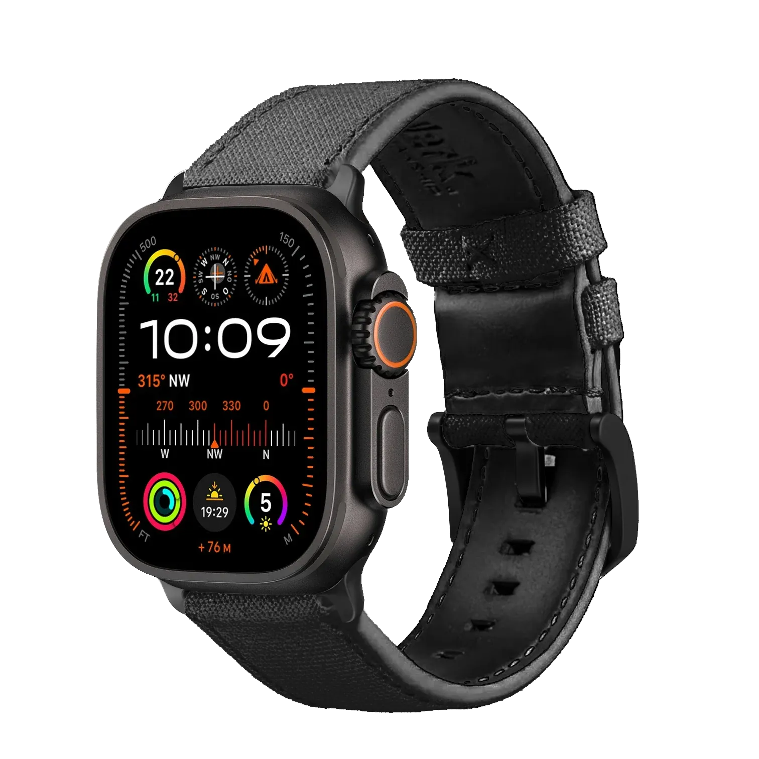 Diamantschwarz / Ultra/46mm/45mm / Schwarz Matt