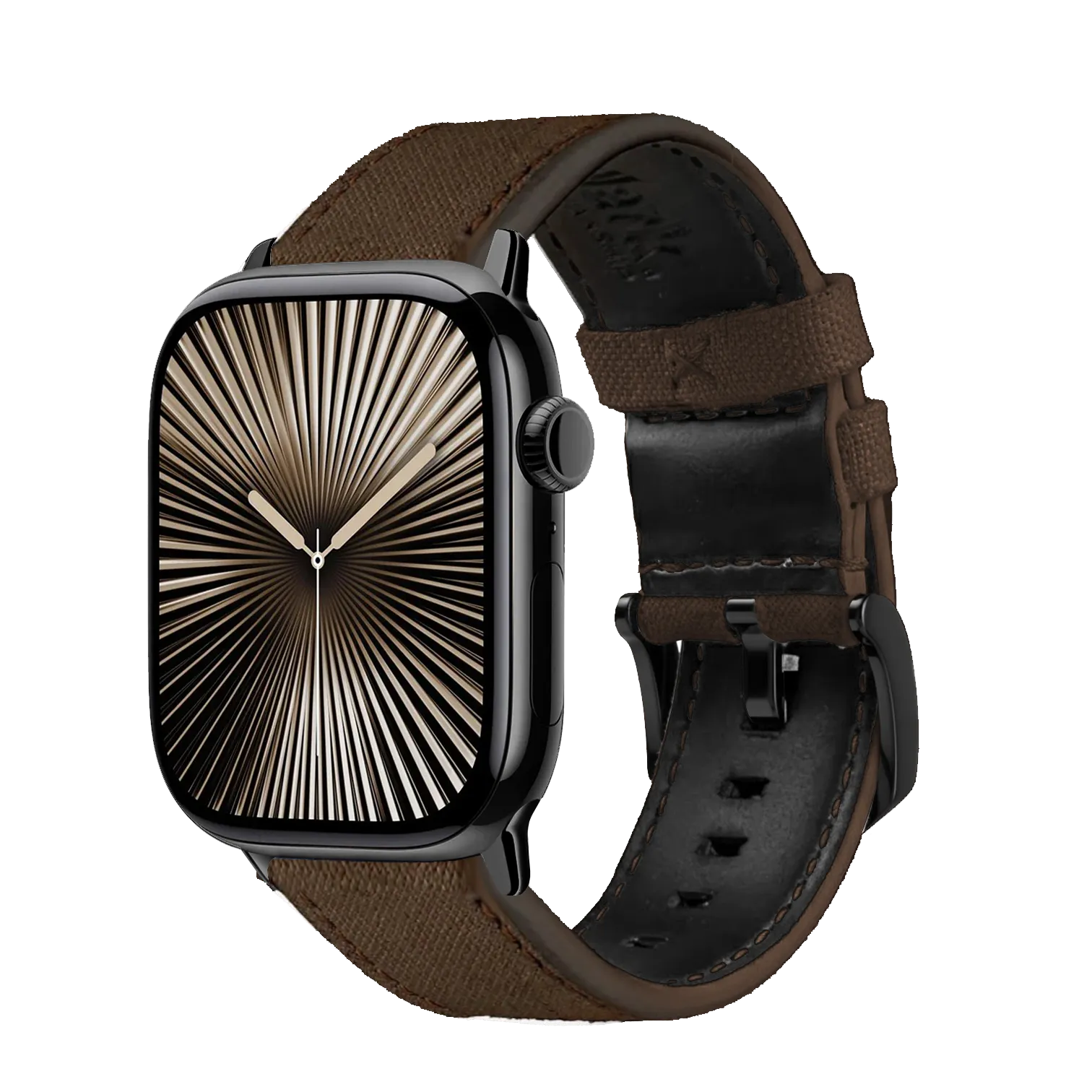 Tiefbraun / 42mm / Schwarz Poliert