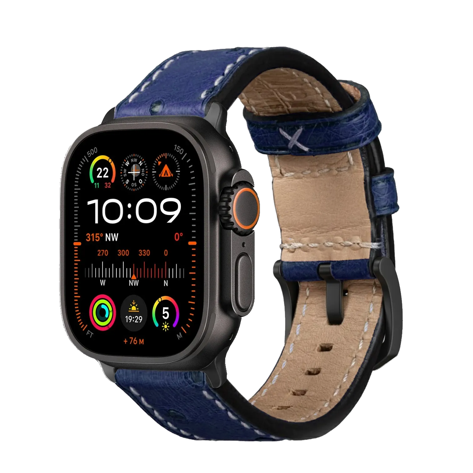 Blau / Ultra/46mm/45mm / Schwarz Matt