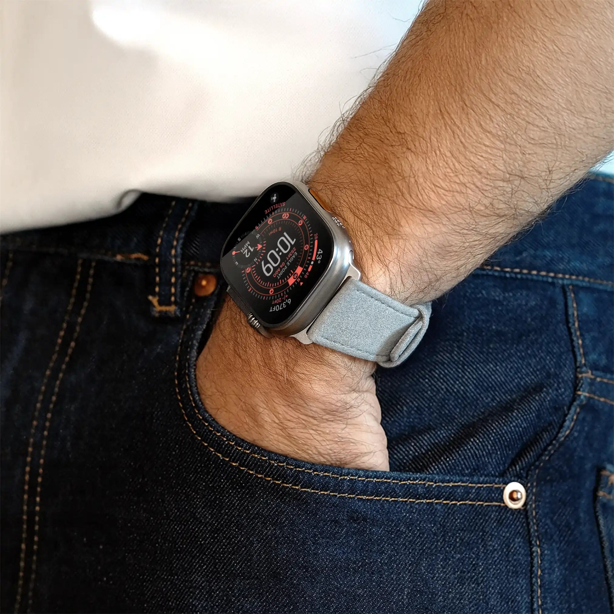 Light Grey / 46mm / Aluminium Diamantschwarz