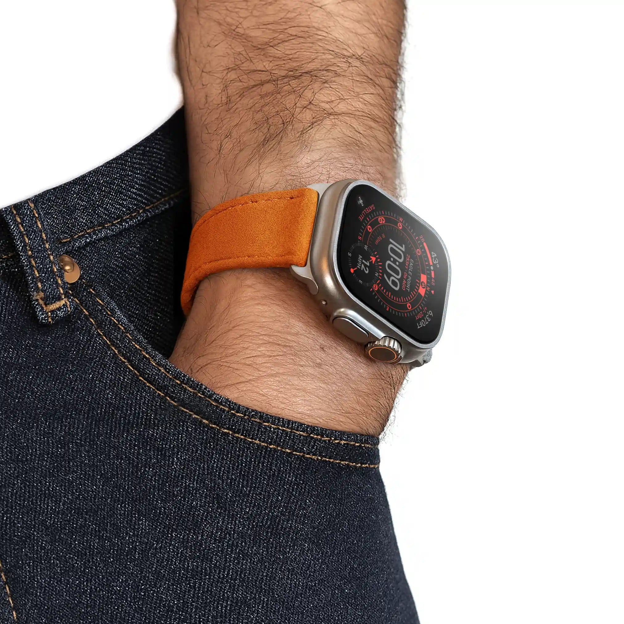 Shocking Orange / 46mm / Aluminium Diamantschwarz