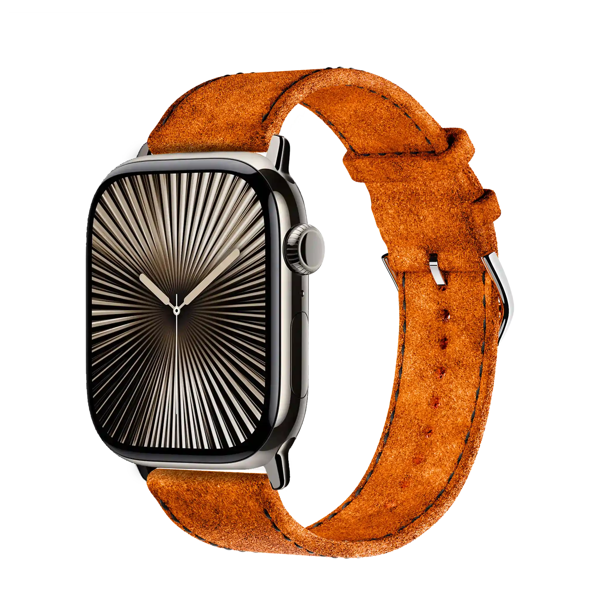 Shocking Orange / 45mm / Edelstahl Silber