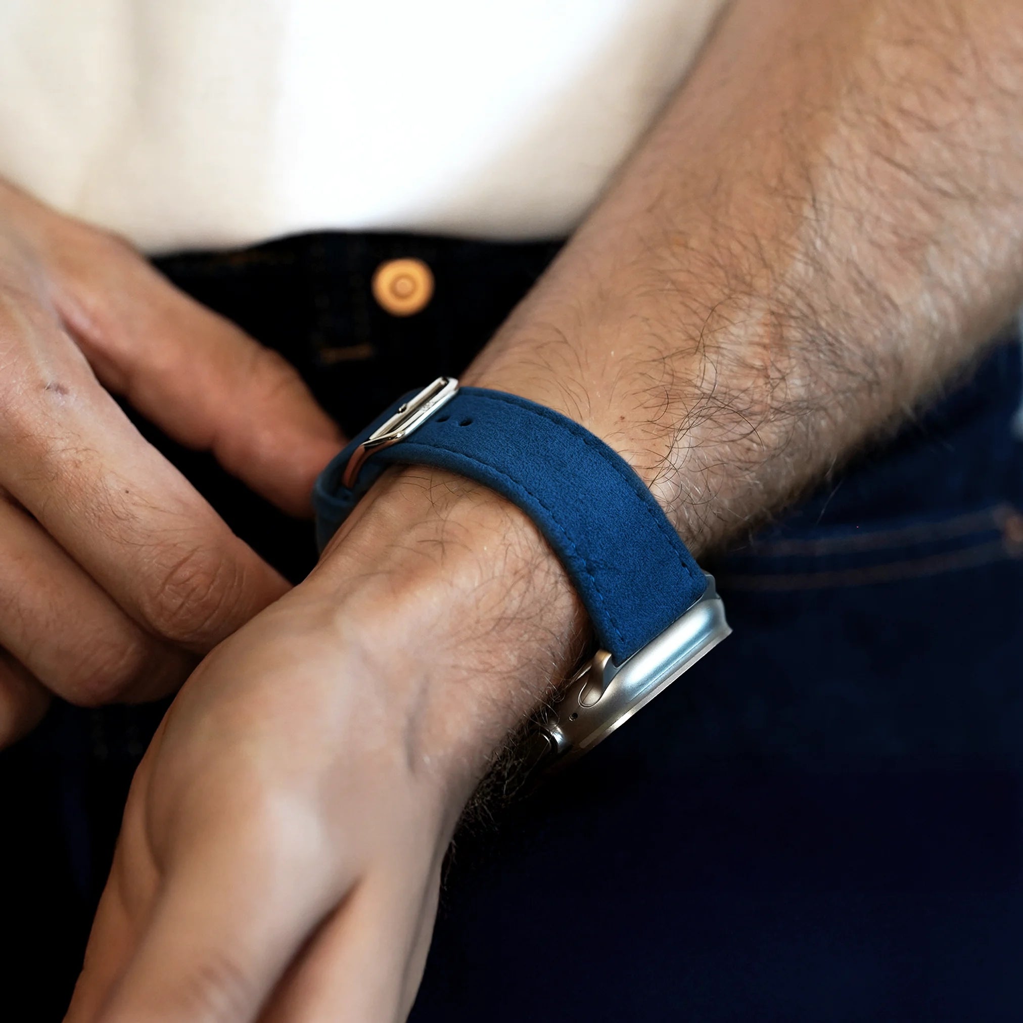 Slate Blue / 45mm / Aluminium Silber