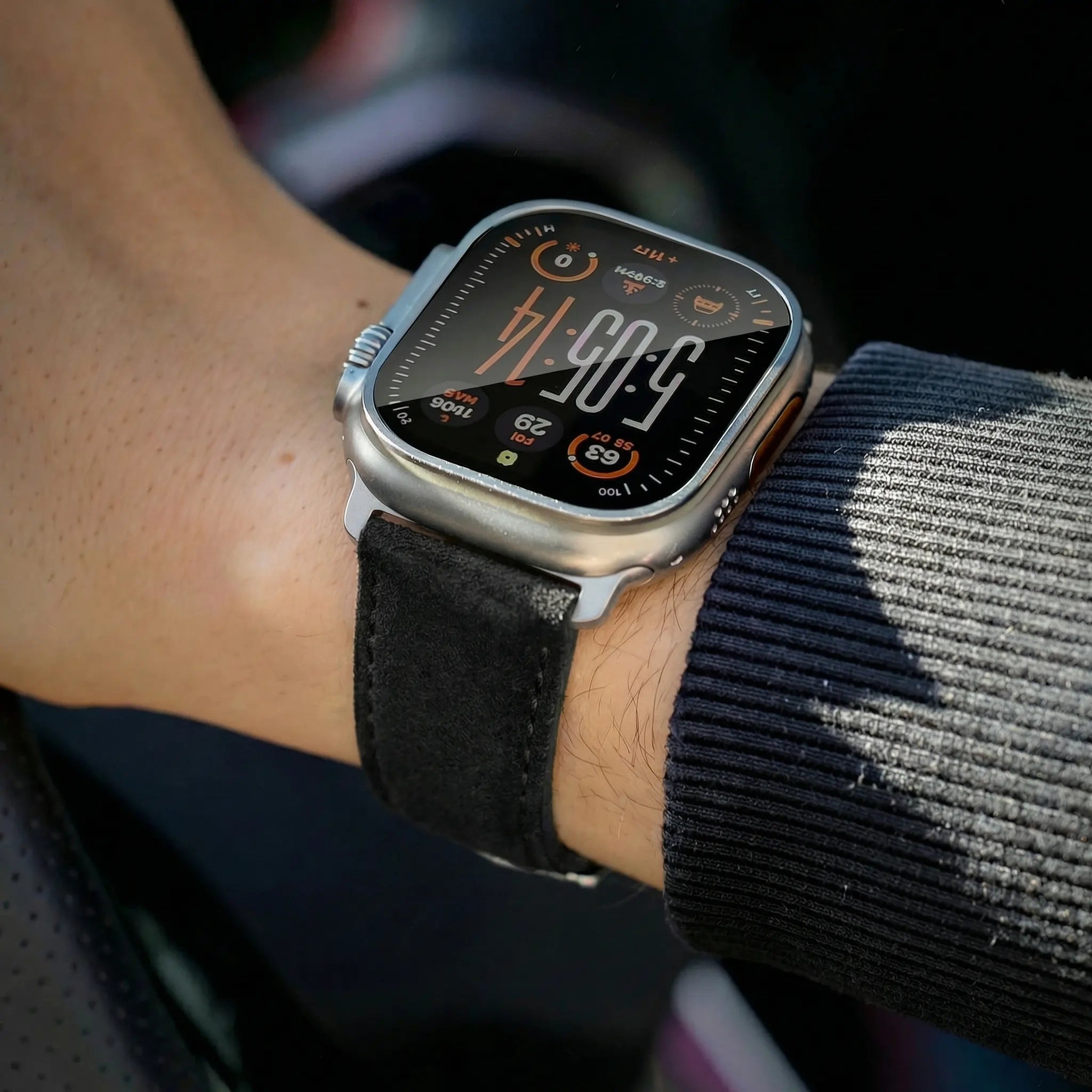 Tiefschwarz / 46mm / Titan Schiefer