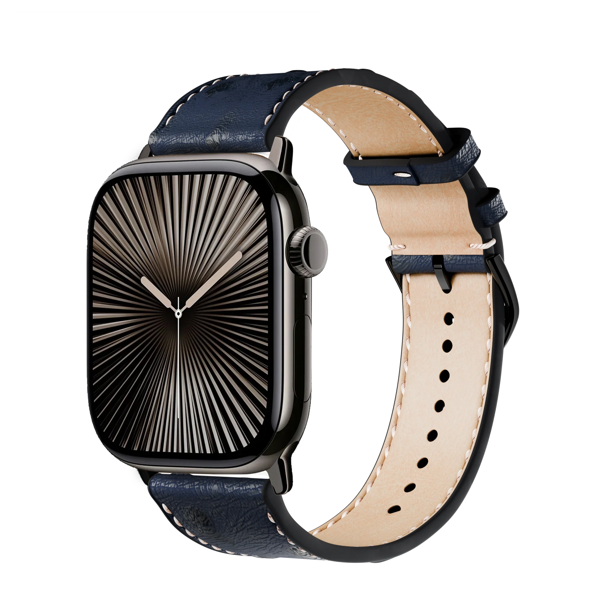 Blau / 46mm / Titan Schiefer